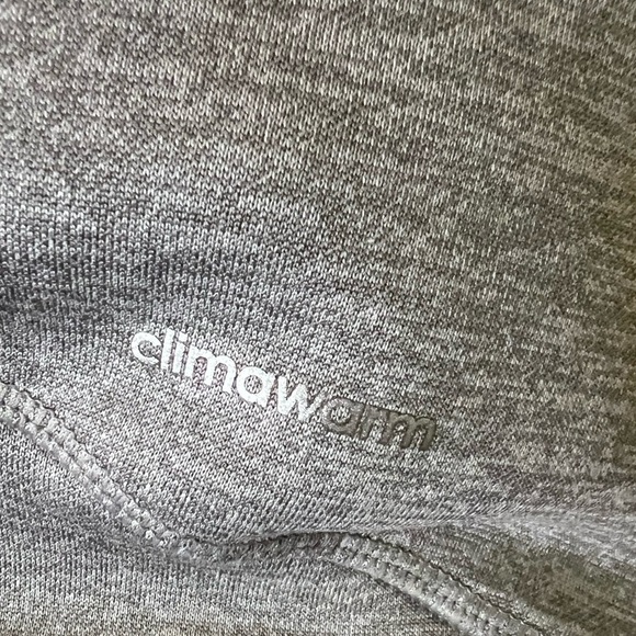 Adidas Cowl Neck Hooded Sweatshirt Gray Women Size L Climawarm - Picture 5 of 7